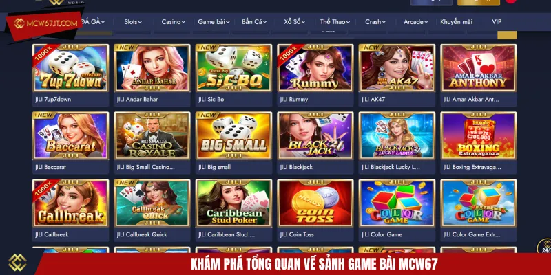 Game bài MCW67 với cơ chế hoạt động minh bạch