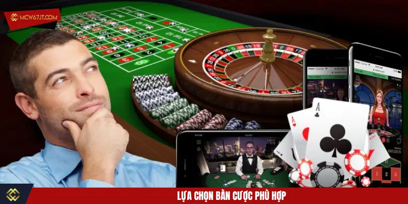 Lựa chọn bàn cược phù hợp