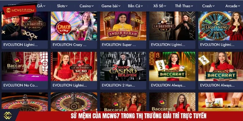MCW67 được giới thiệu là nền tảng giải trí minh bạch