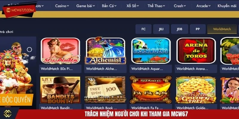Trách nhiệm người chơi là tuân thủ quy định của cổng game